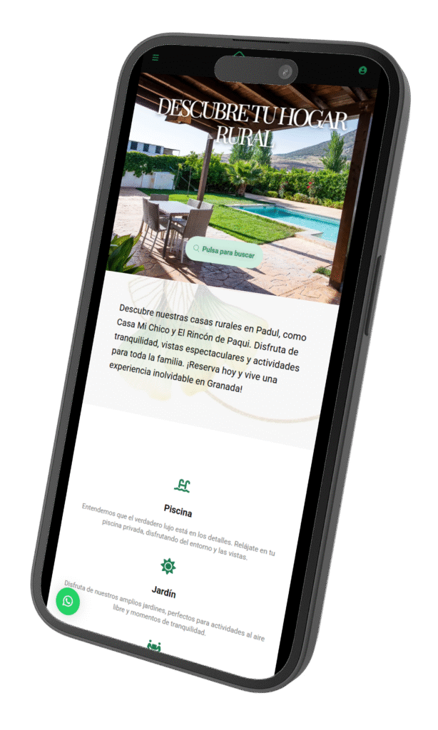 Proyecto web RuralHomes desarrollado por Mario Mompean